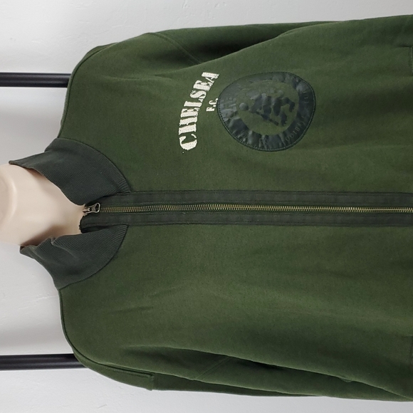 Adidas Chelsea Football Club full zipper jacket green men 2XL - Picture 2 of 9